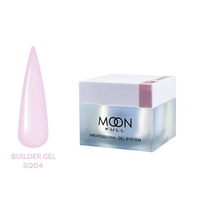 Гель для наращивания Moon Full Builder Gel №SQ04, розово-лиловый, 30 мл