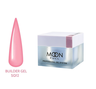 Гель для нарощування Moon Full Builder Gel №SQ12, рожевий нюд, 30 мл