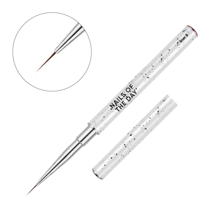 Пензель лайнер NAILSOFTHEDAY Brush Liner, 8 мм
