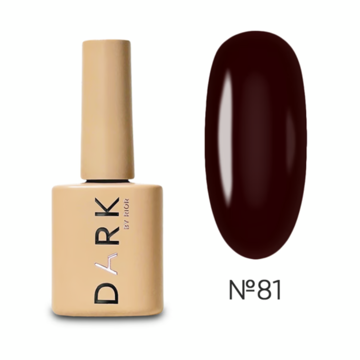 Гель-лак DARK Gel Polish №081, тёмный винно-сливовый, 10 мл