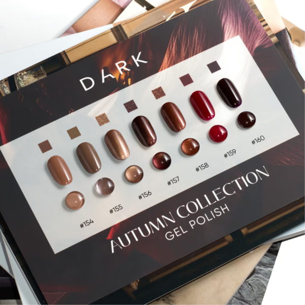 Гель-лак DARK Gel Polish №154, бежевий, 6 мл