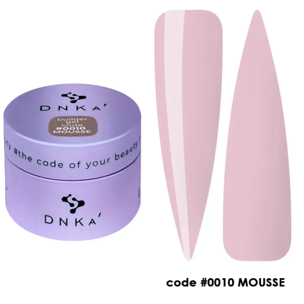 Гель для наращивания DNKa Builder Gel Mousse #0010, розовый, 30 мл