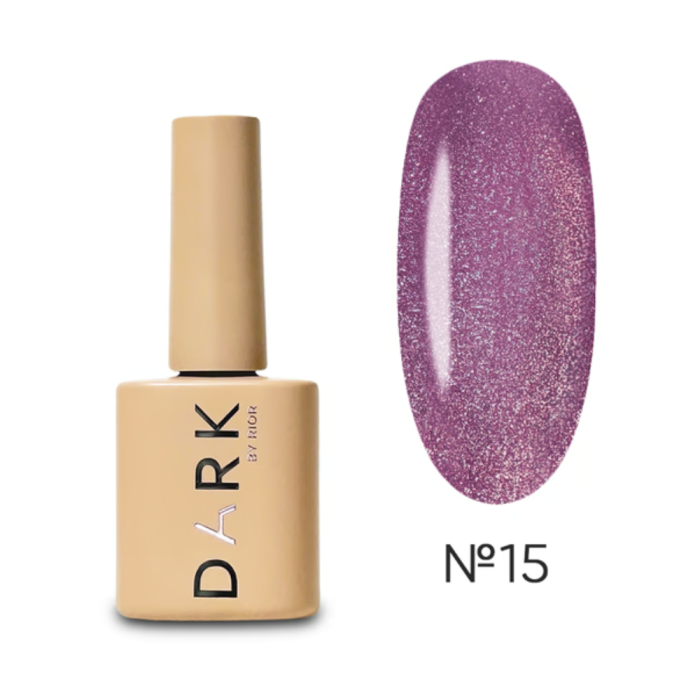 Гель-лак кошачий глаз DARK Gel Polish Cat Eye №15, фиолетовый, 6 мл