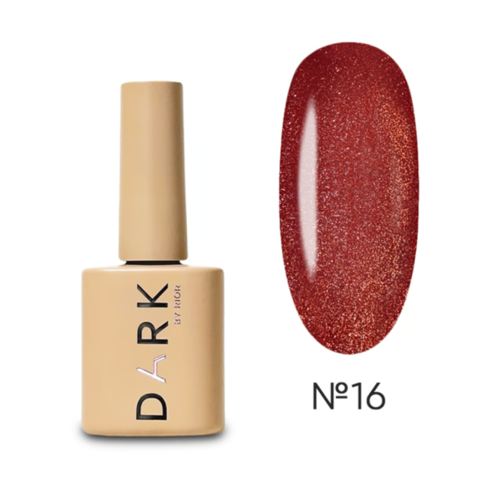 Гель-лак кошачий глаз DARK Gel Polish Cat Eye №16, красный, 6 мл