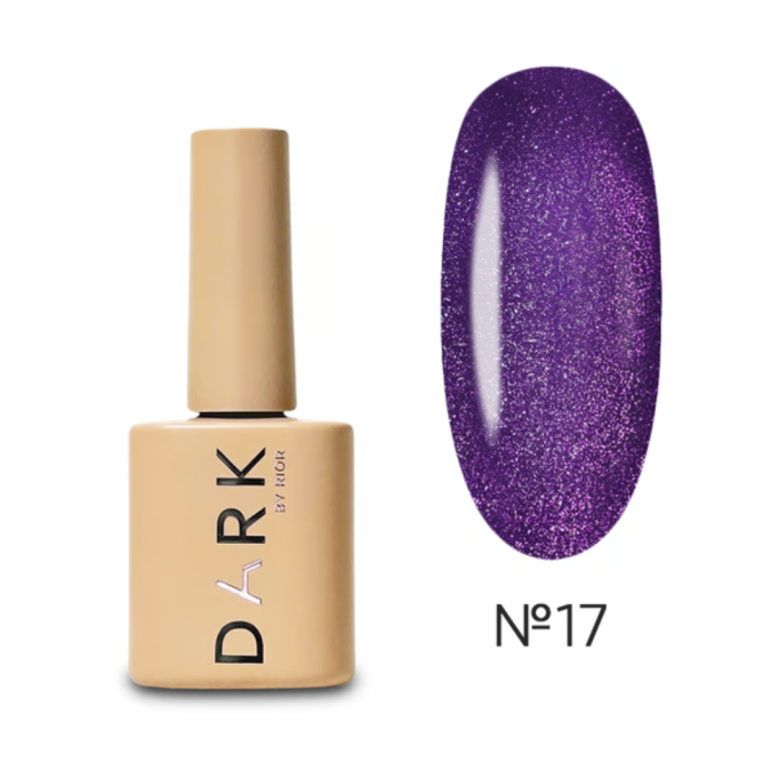 Гель-лак кошачий глаз DARK Gel Polish Cat Eye №17, фиолетовый, 6 мл