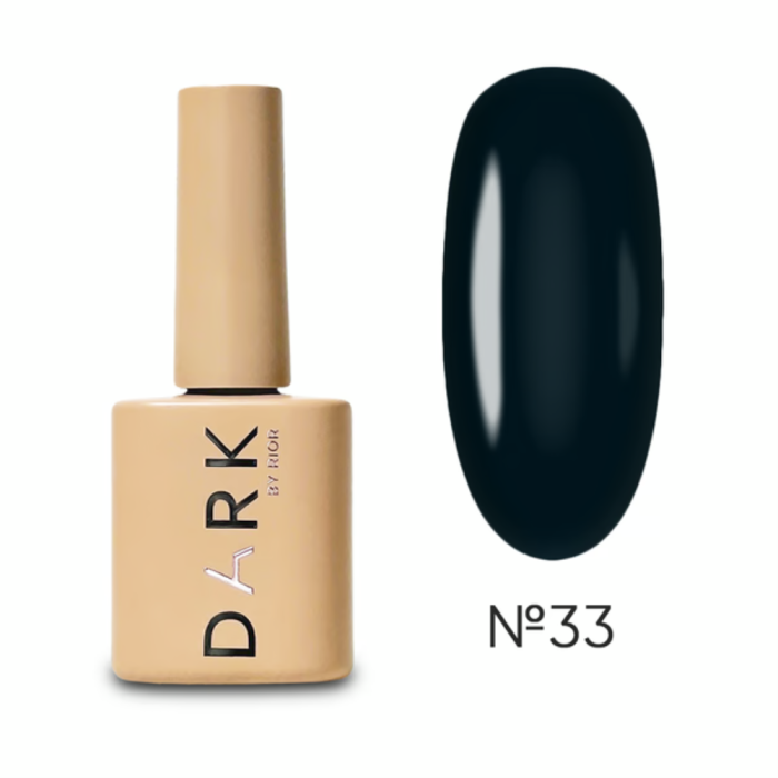 Гель-лак DARK Gel Polish №033, глубокий темно-зеленый, 10 мл