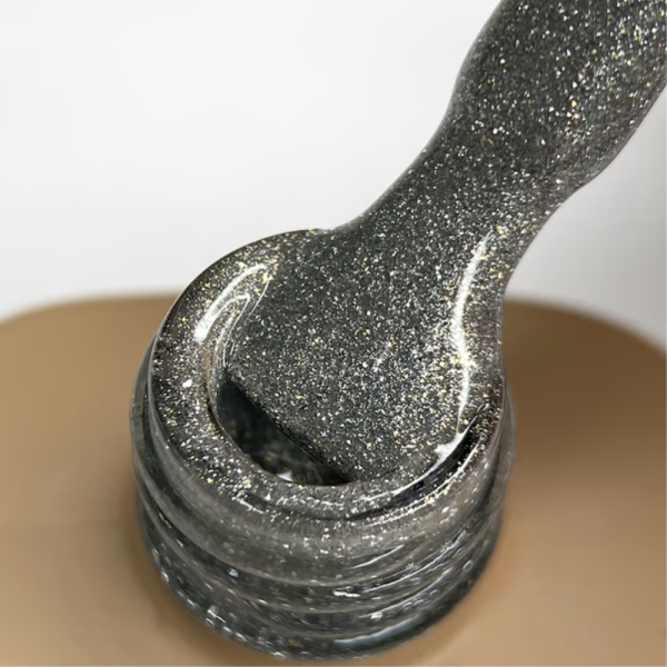 Гель-лак котяче око DARK Gel Polish Night Cat №05, срібло, 10 мл