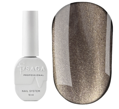 Гель-лак котяче око SAGA Professional Dream Сat №02, темний шоколад, 10 мл