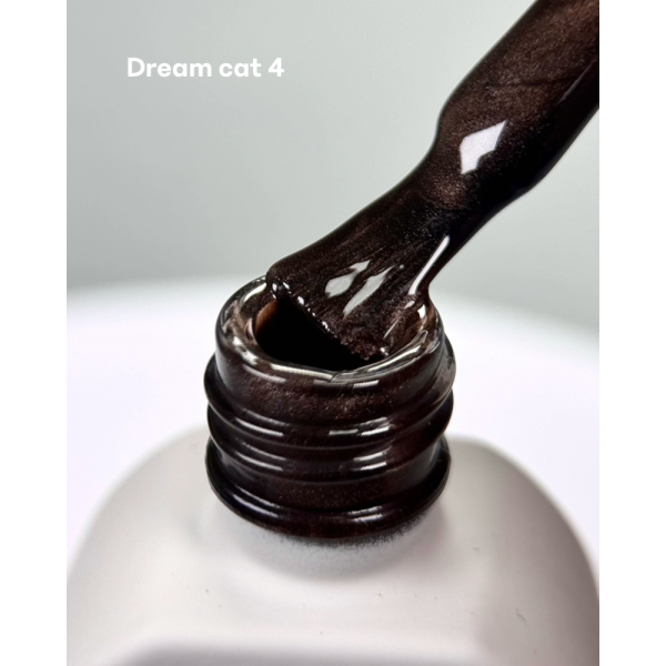 Гель-лак котяче око SAGA Professional Dream Сat №04, коричневий, 10 мл