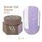 Гель для нарощування Valeri Builder Gel Dream New №10, бузковий з голографічною поталлю, 30 мл