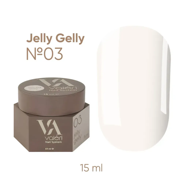 Гель-желе Valeri Jelly Gelly New №03, айвори, 15 мл