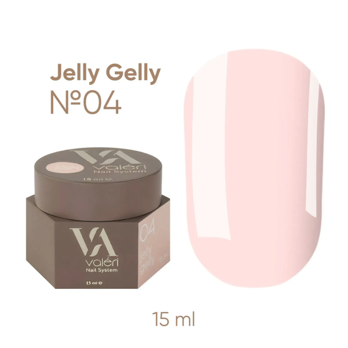 Гель-желе Valeri Jelly Gelly New 04, рожевий, 15 мл