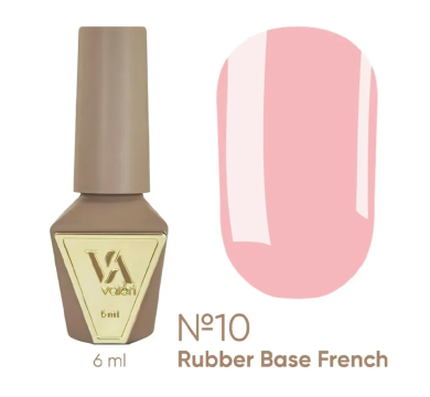 База камуфлююча Valeri Rubber Base French New №010, яскраво-рожева, 6 мл