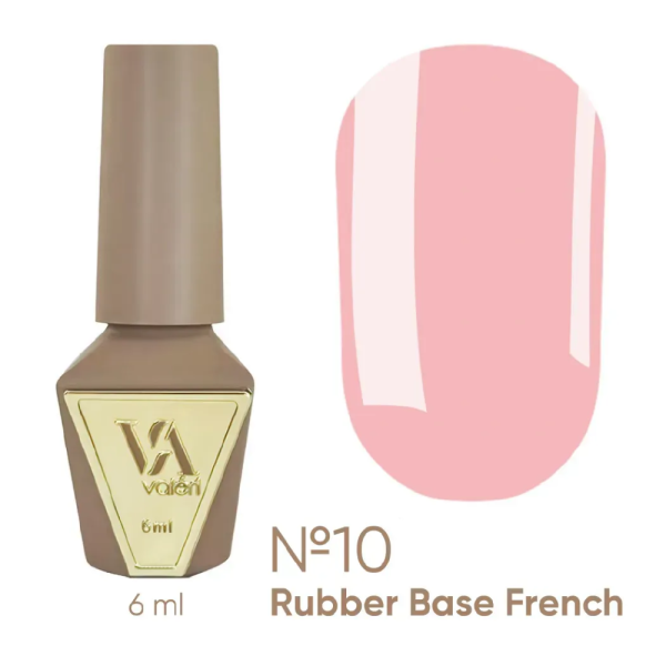 База камуфлююча Valeri Rubber Base French New №010, яскраво-рожева, 6 мл