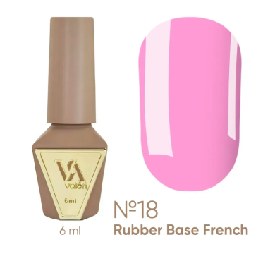 База камуфлююча Valeri Rubber Base French New №018, барбі рожева, 6 мл