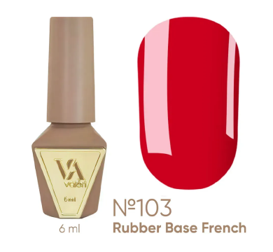 База камуфлююча Valeri Rubber Base French New №103, червона, 6 мл