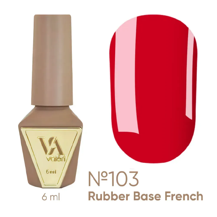 База камуфлирующая Valeri Rubber Base French New №103, красная, 6 мл