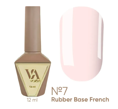 База камуфлююча Valeri Rubber Base French New №007, рожева, 12 мл