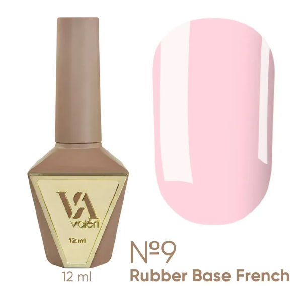 База камуфлирующая Valeri Rubber Base French New №009, розовая, 12 мл