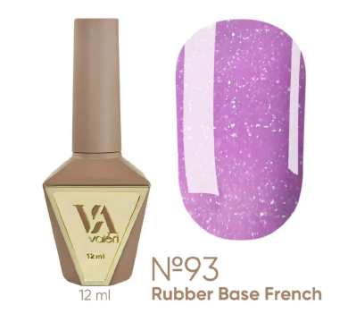База камуфлююча Valeri Rubber Base French New №093, бузкова з шиммером, 12 мл