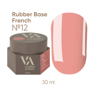 База камуфлююча Valeri Rubber Base French New №012, коралово-рожевий, 30 мл