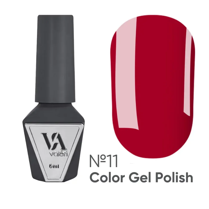 Гель-лак Valeri Color New №011, полунично-червоний, 6 мл