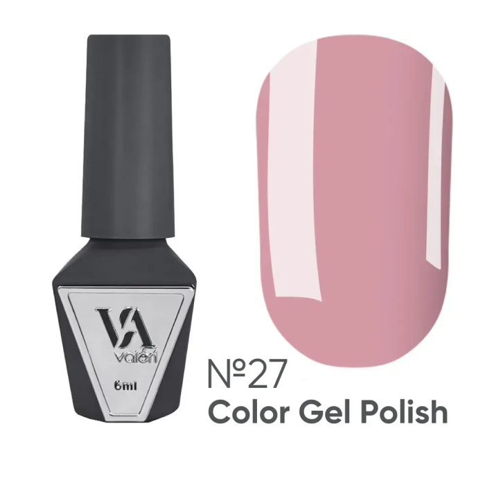 Гель-лак Valeri Color New №027, рожево-сливовий, 6 мл