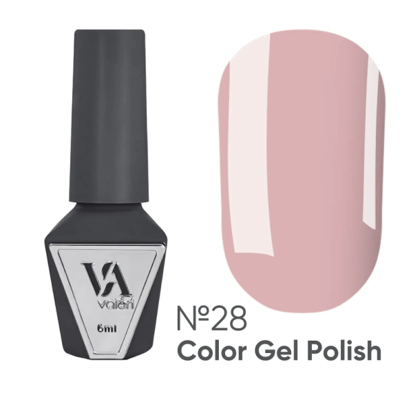 Гель-лак Valeri Color New №028, пиляна троянда, 6 мл