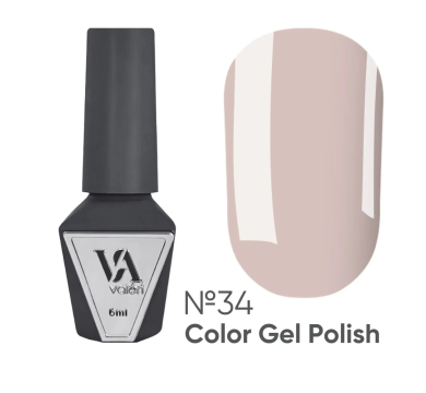 Гель-лак Valeri Color New №034, бежево-розовый, 6 мл