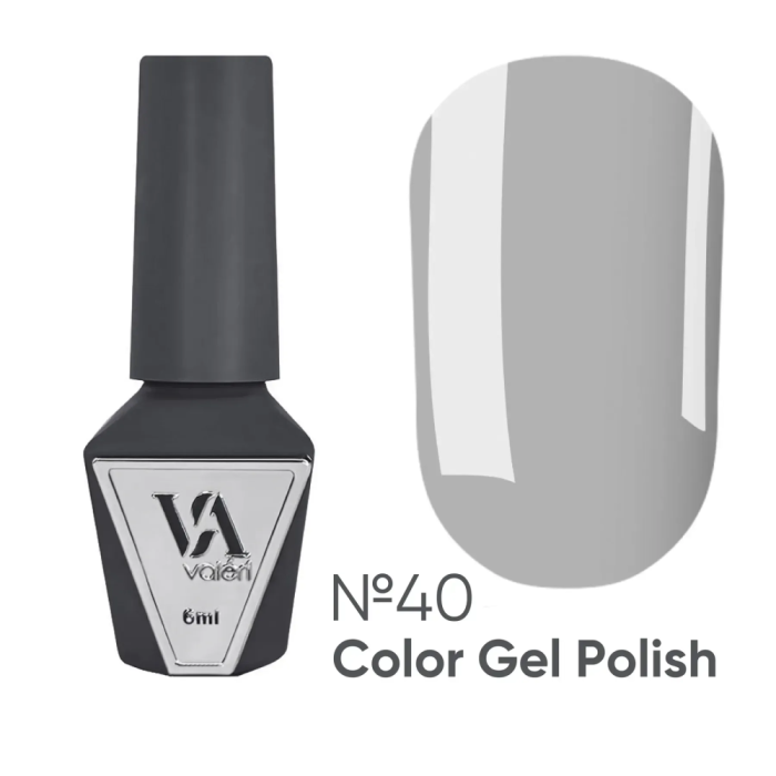 Гель-лак Valeri Color New №040, сірий, 6 мл