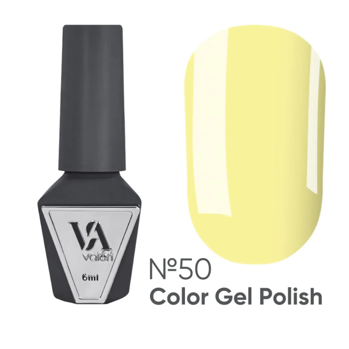 Гель-лак Valeri Color New №050, жовтий, 6 мл