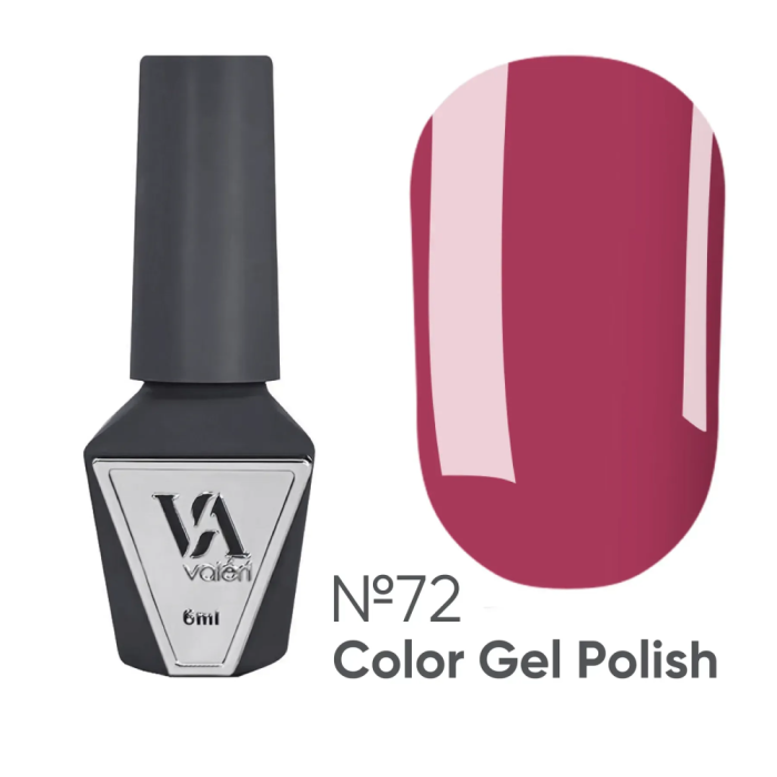 Гель-лак Valeri Color New №072, темне рожеве какао, 6 мл