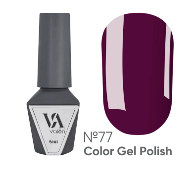 Гель-лак Valeri Color New №077, сливово-фиолетовый, 6 мл