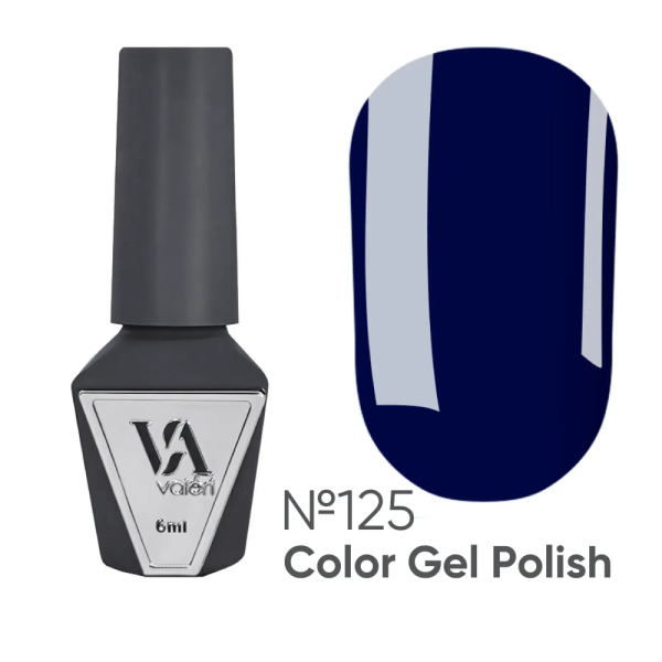Гель-лак Valeri Color New №125, глубокий синий, 6 мл