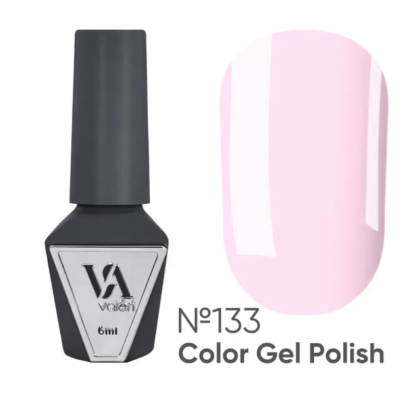 Гель-лак Valeri Color New №133, рожевий, 6 мл