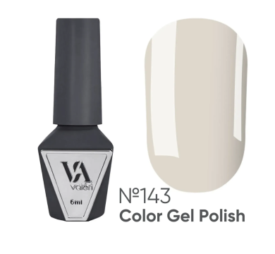 Гель-лак Valeri Color New №143, бежево-молочний, 6 мл