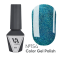 Гель-лак Valeri Color New №154, блакитний із золотистими блискітками, 6 мл