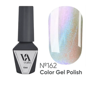 Гель-лак Valeri Color New №162, прозрачный с фиолетовым шиммером, 6 мл