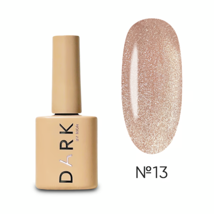 Гель-лак кошачий глаз DARK Gel Polish Cat Eye №13, розовое золото, 6 мл