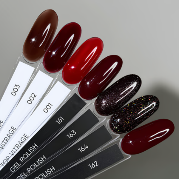 Гель-лак DARK Gel Polish №162, бордовий, 6 мл