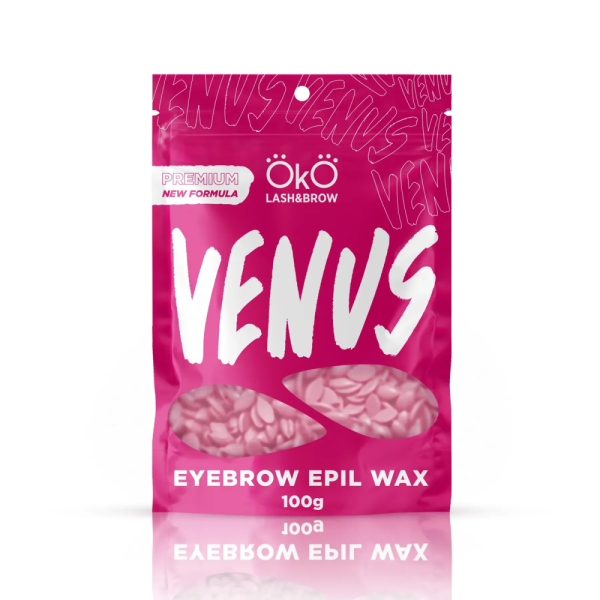 Воск для депиляции Oko Eyebrow Epil Wax Venus, розовый, 100 г