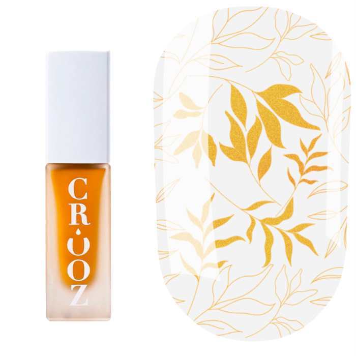 Лак для стемпінгу Crooz Stamping Nail Polish №25, помаранчевий металік, 6 мл