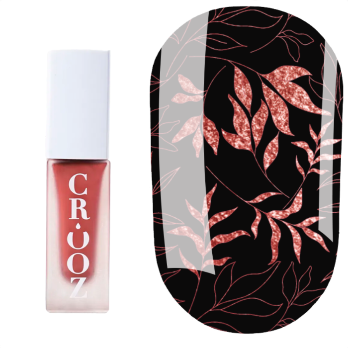 Лак для стемпинга Crooz Stamping Nail Polish №28, коралловый металик, 6 мл