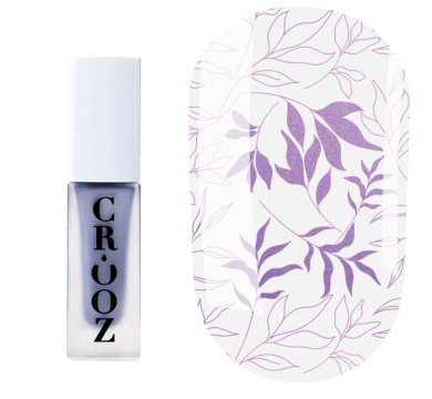 Лак для стемпінгу Crooz Stamping Nail Polish №29, фіолетовий металік, 6 мл