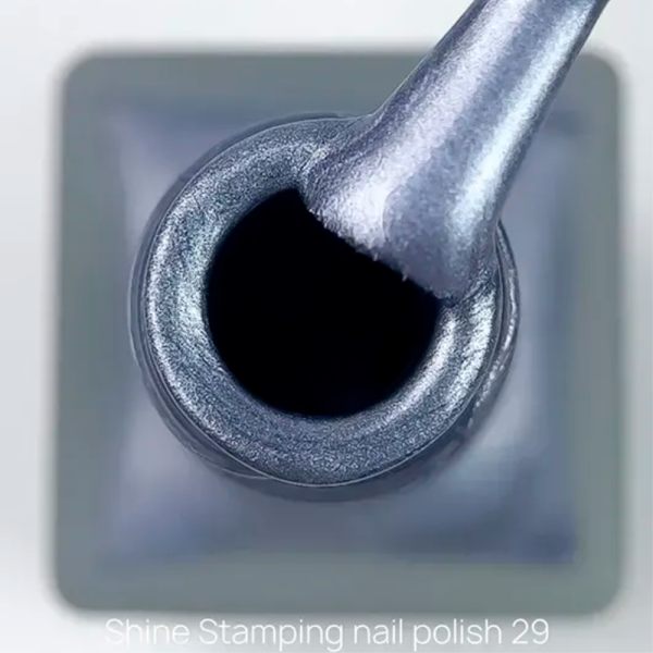 Лак для стемпінгу Crooz Stamping Nail Polish №29, фіолетовий металік, 6 мл
