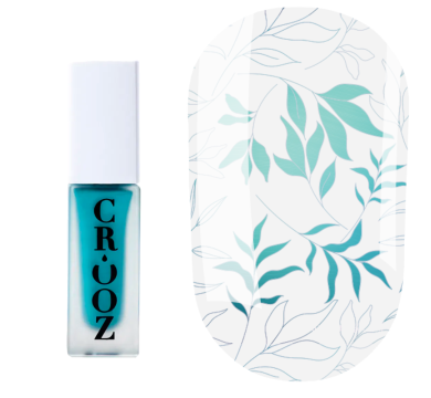 Лак для стемпинга Crooz Stamping Nail Polish №32, бирюзовый металик, 6 мл