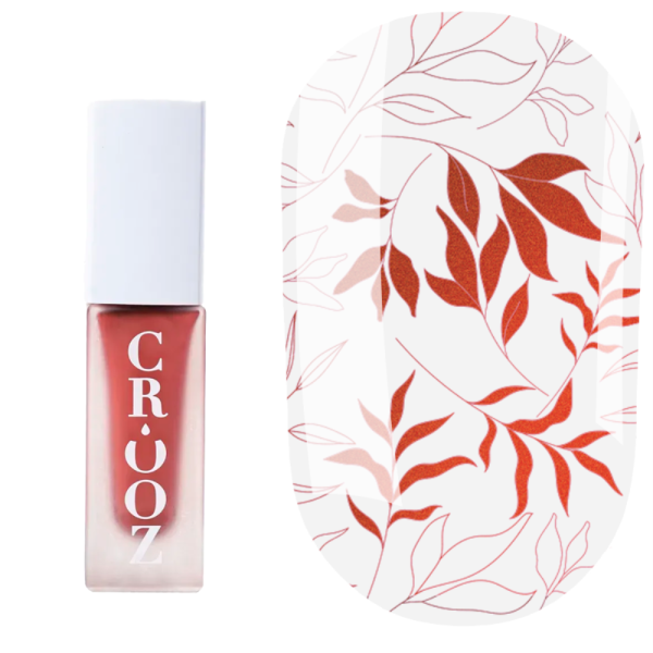 Лак для стемпинга Crooz Stamping Nail Polish №34, красный металик, 6 мл
