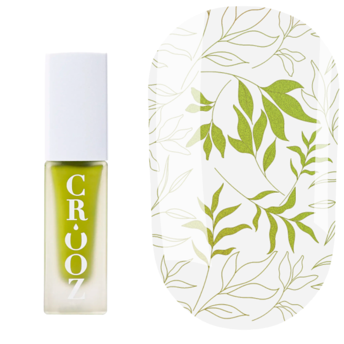Лак для стемпінгу Crooz Stamping Nail Polish №35, салатовий металік, 6 мл