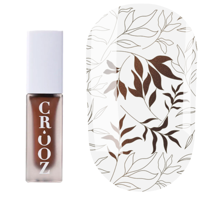 Лак для стемпінгу Crooz Stamping Nail Polish №36, коричневий металік, 6 мл