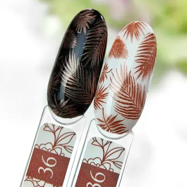 Лак для стемпінгу Crooz Stamping Nail Polish №36, коричневий металік, 6 мл